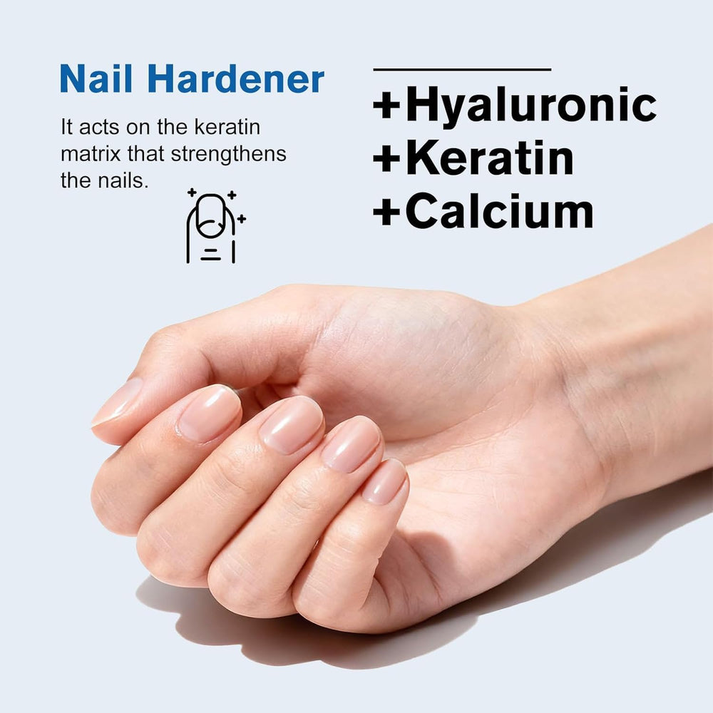 LEWELLRY hyaluronic acid keratin formula strengthens nails and supports flexible growth.