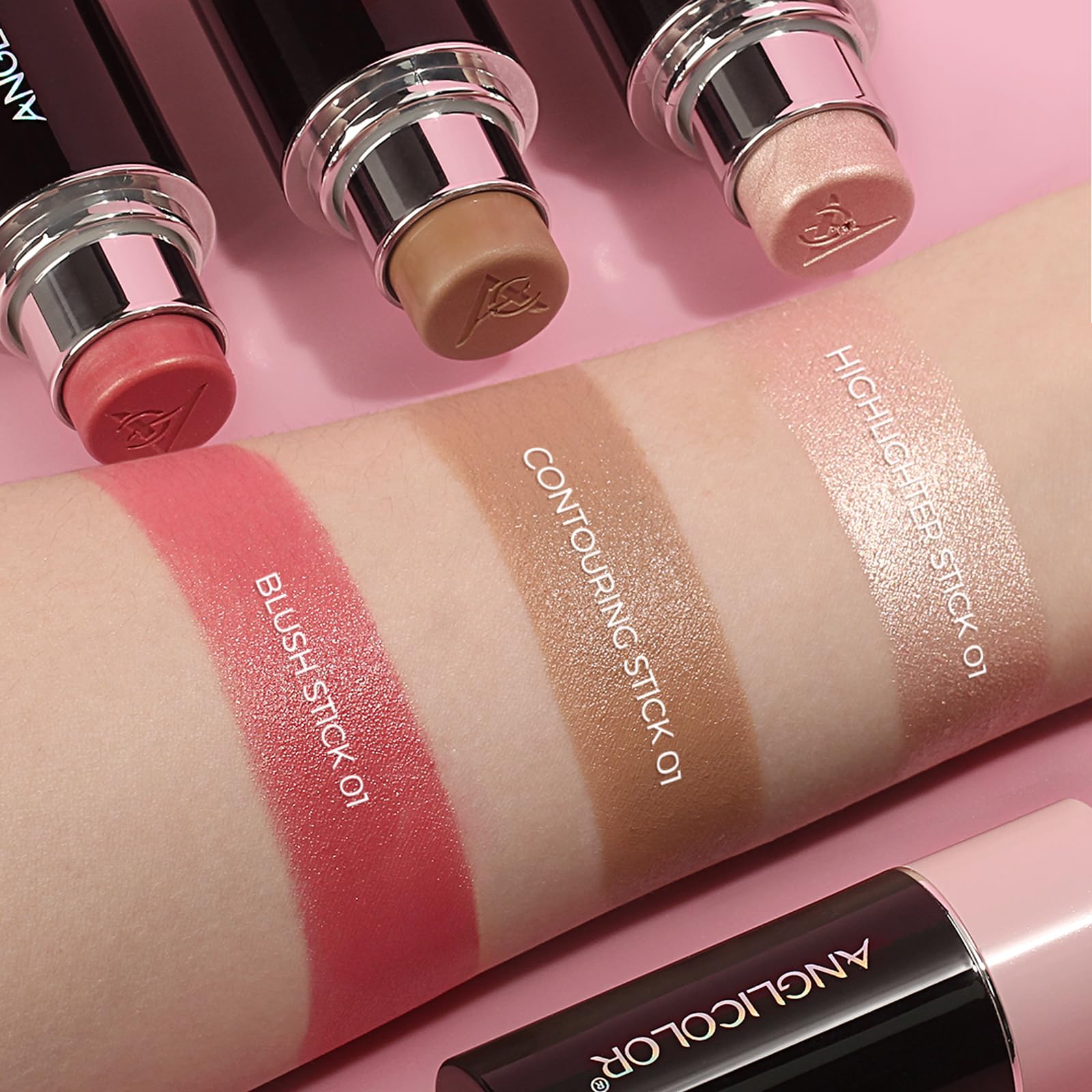 Lezero Cream Blush Stick on-the-go touch-up design for quick refreshes.