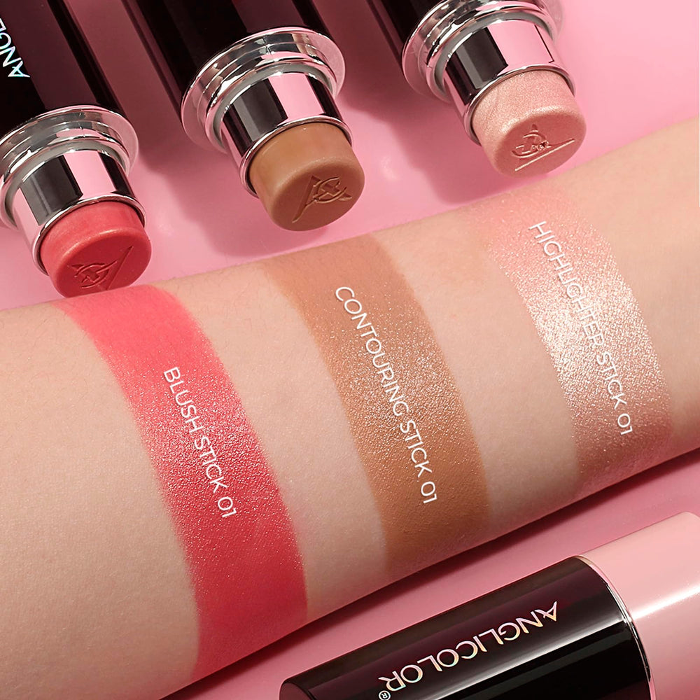Lezero Cream Blush Stick on-the-go touch-up design for quick refreshes.