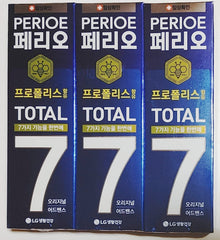 LG Total 7 Perioe Original Advance toothpaste 3-pack front view