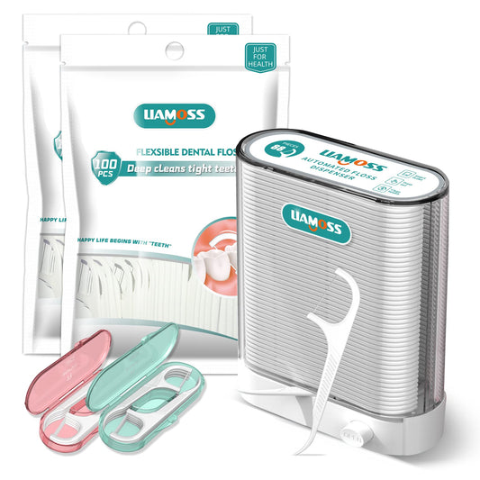 LIAMOSS automatic dental floss dispenser front view