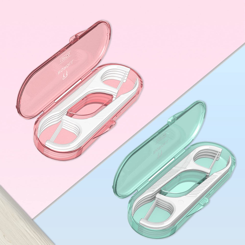 Push-button auto pop-up mechanism of dental floss dispenser