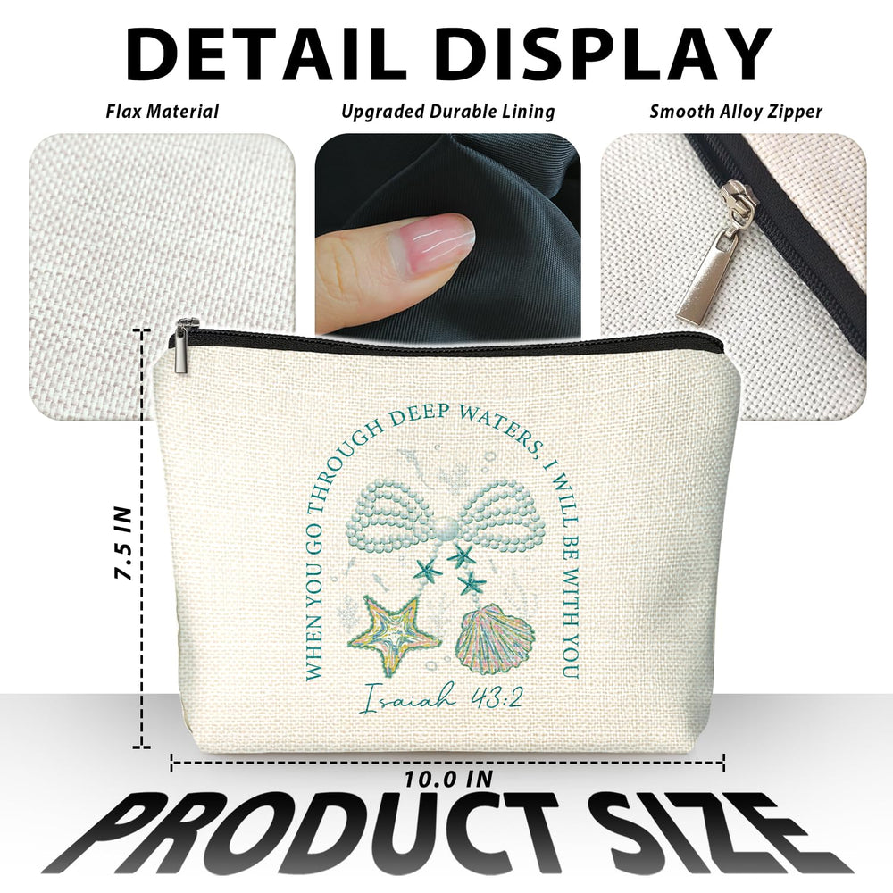 LIANGW makeup bag bow design adds playful everyday style.