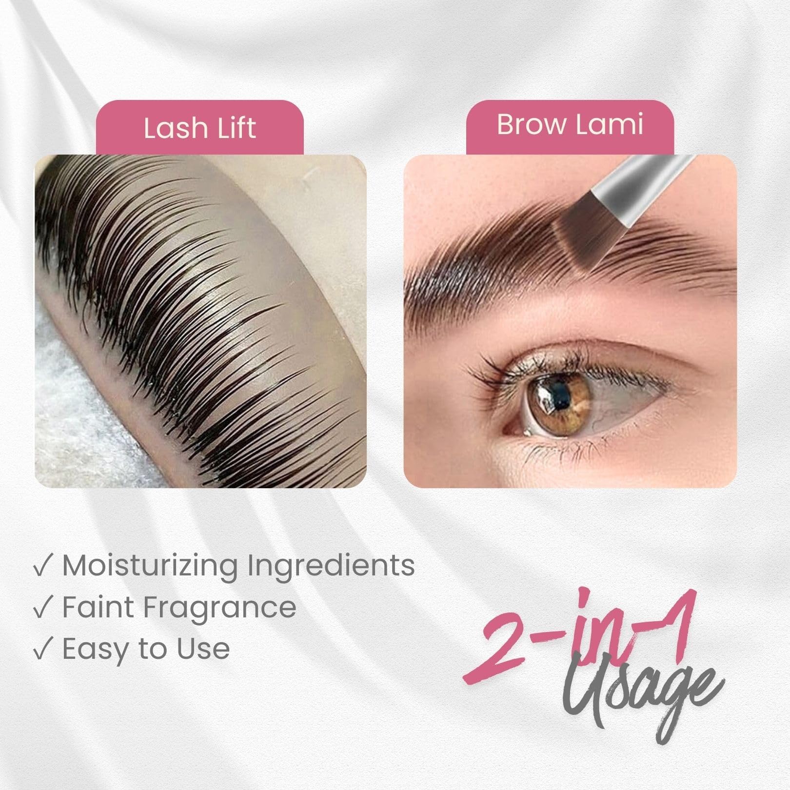Libeauty lash lift glue balm on shields shows strong hold during perming