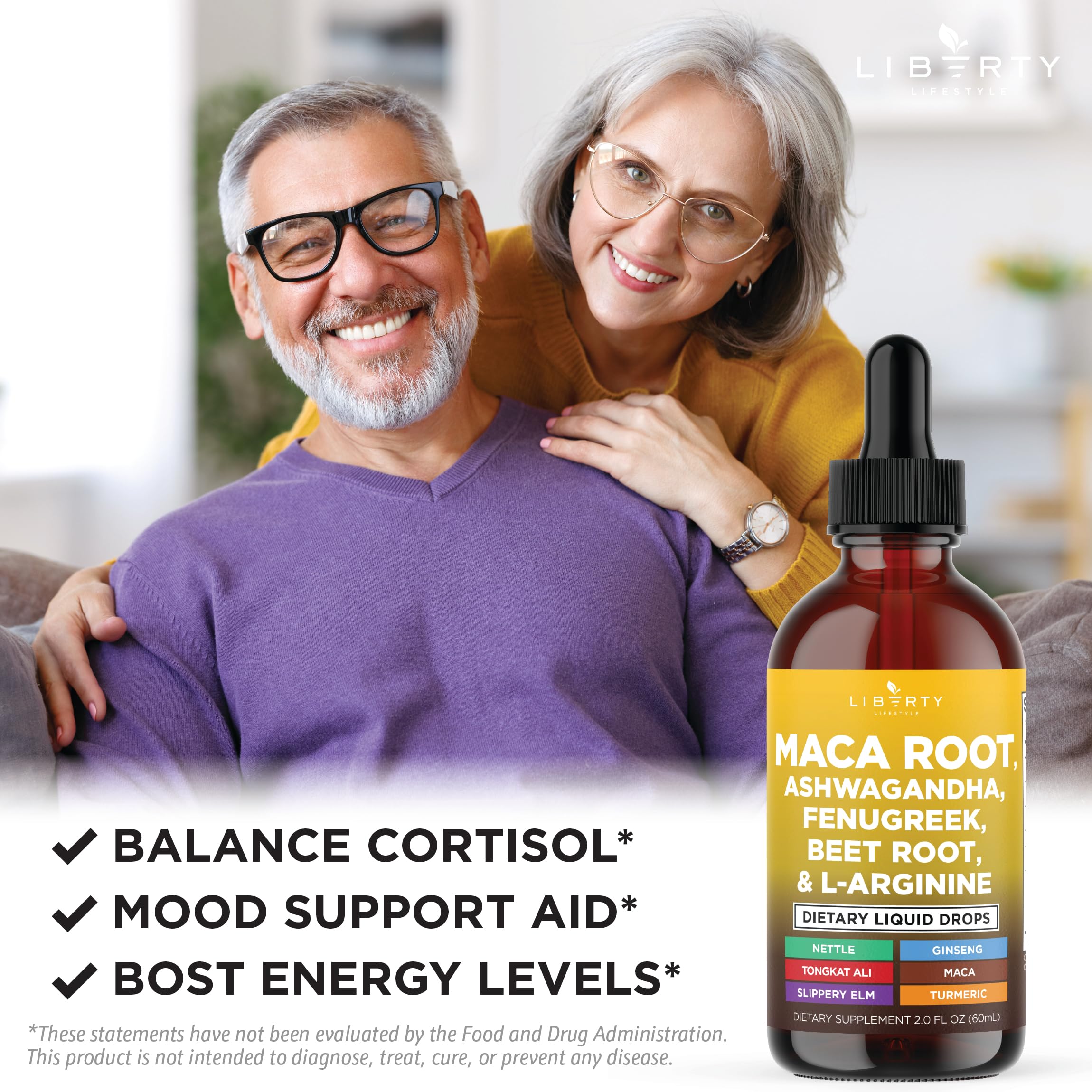 L-Arginine enriched maca root liquid drops