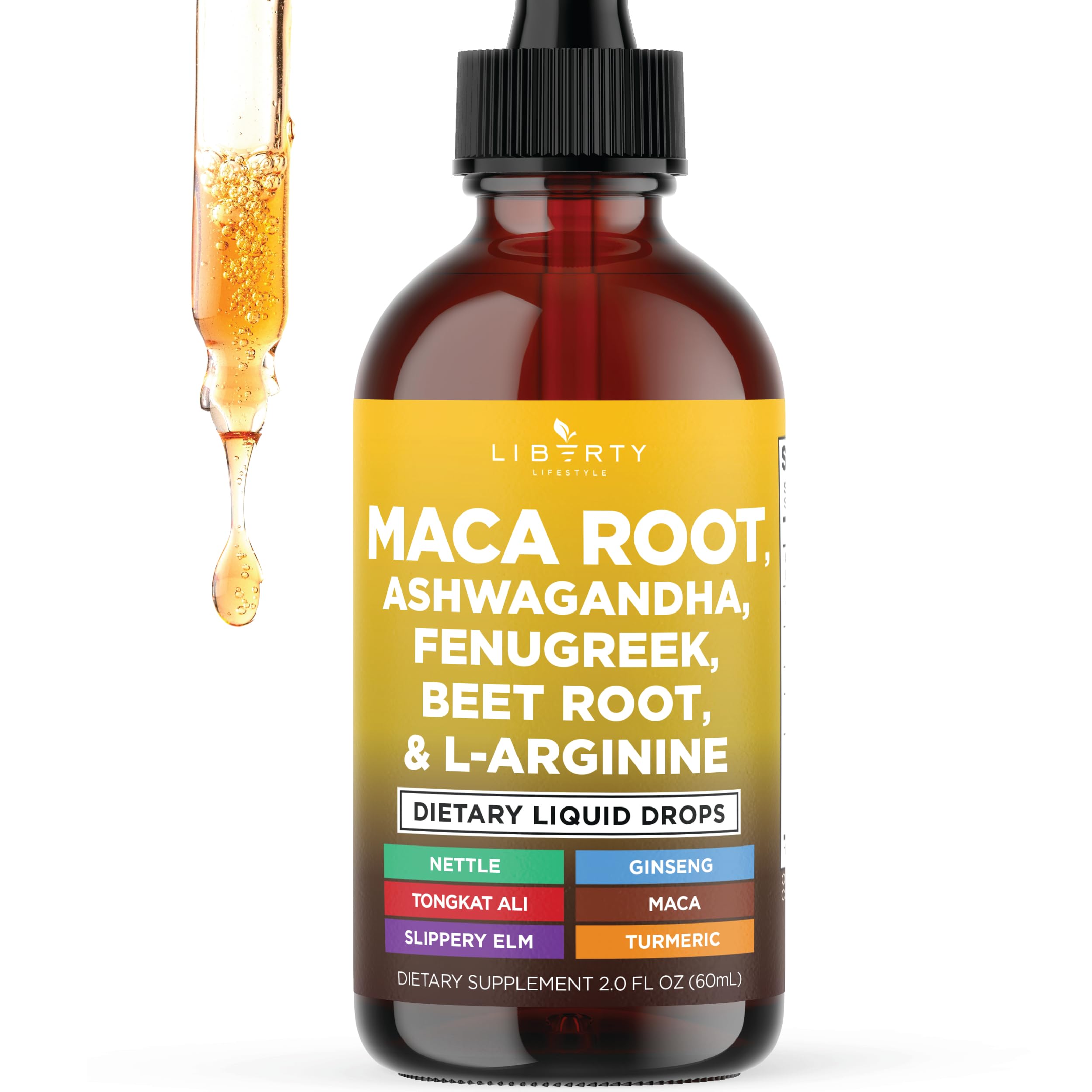 Liberty Lifestyle Maca Root Liquid Drops bottle - main product image