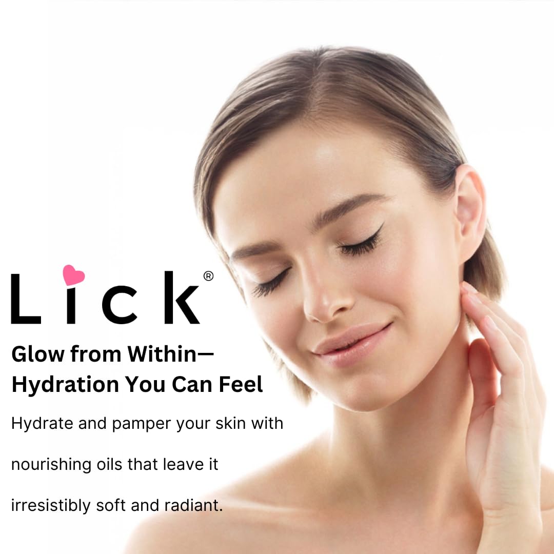 After-bath glow from Lick Aromatic Bath Oil Vanilla leaves skin feeling soft