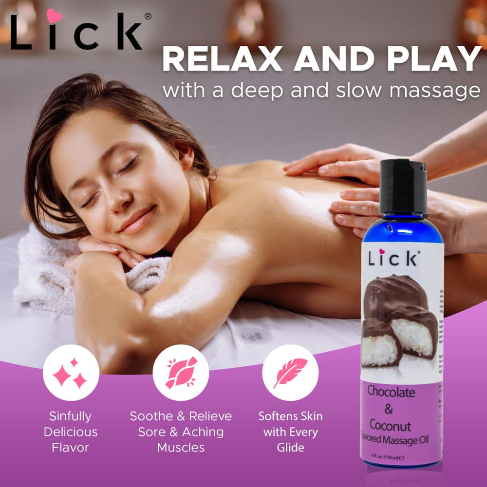 Ingredients and skin-safe formula highlights for Lick Massage Oil