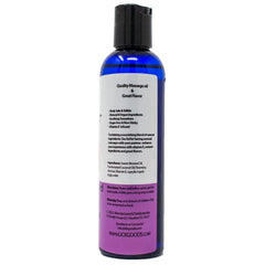 Romantic couple sharing a massage with chocolate-strawberry scented oil