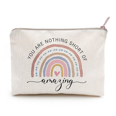 LICOBG rainbow makeup case for stylish cosmetic storage on the go