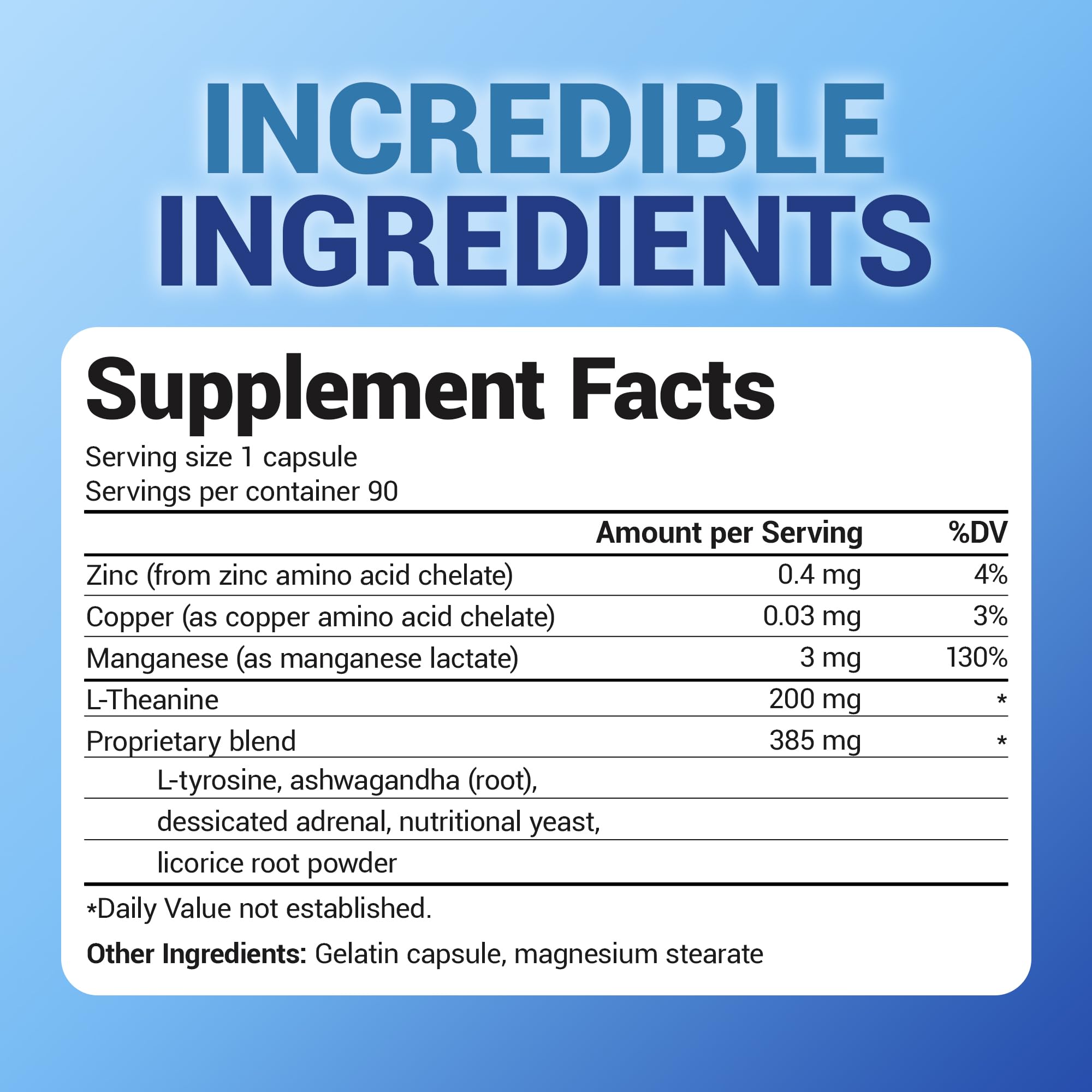 Licorice root and desiccated bovine adrenal