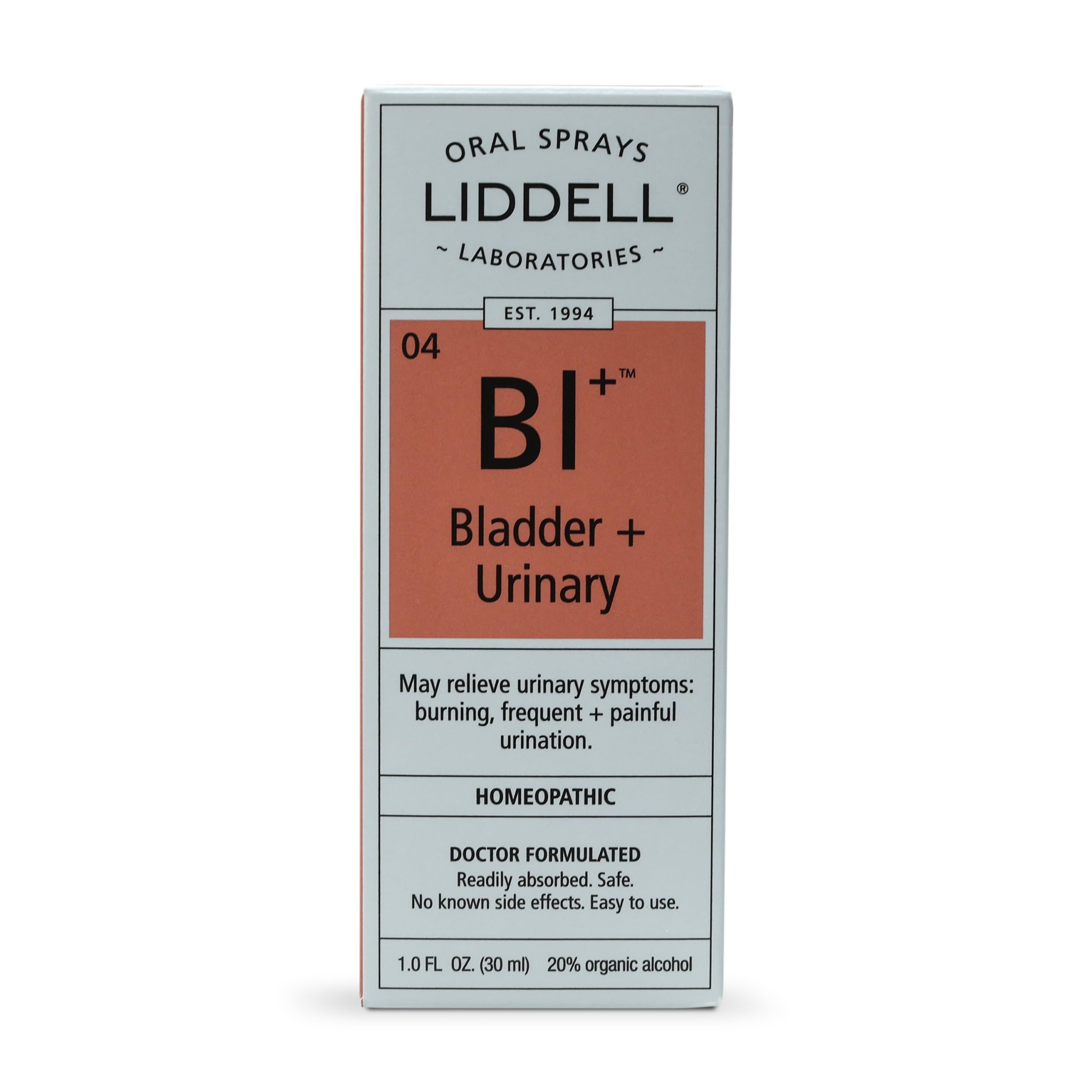 Product packaging box for Liddell bladder and urinary spray