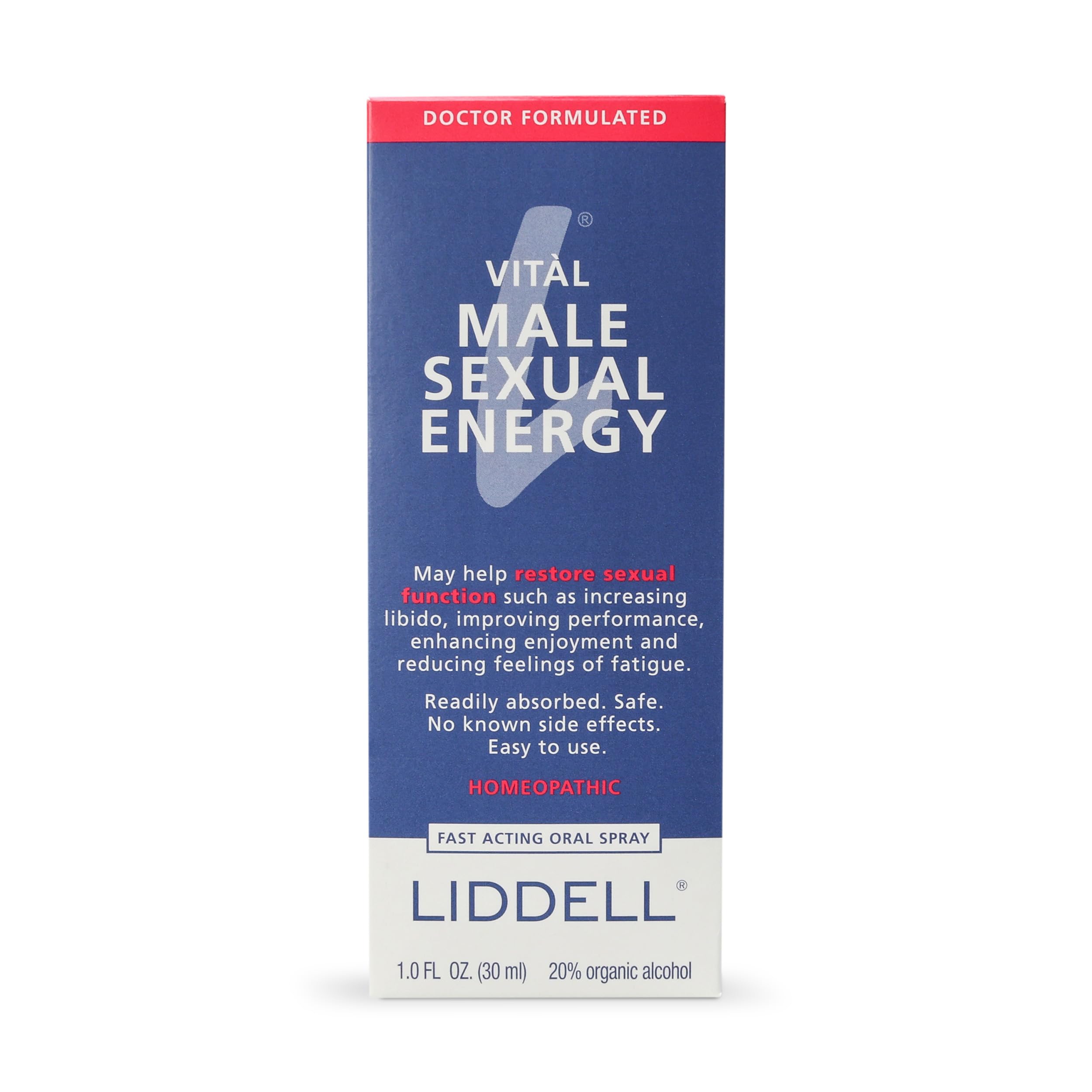 USA Made badge on Liddell Vital Male Energy packaging