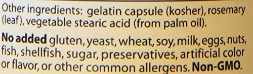Supplement facts panel for Endorphigen Capsules