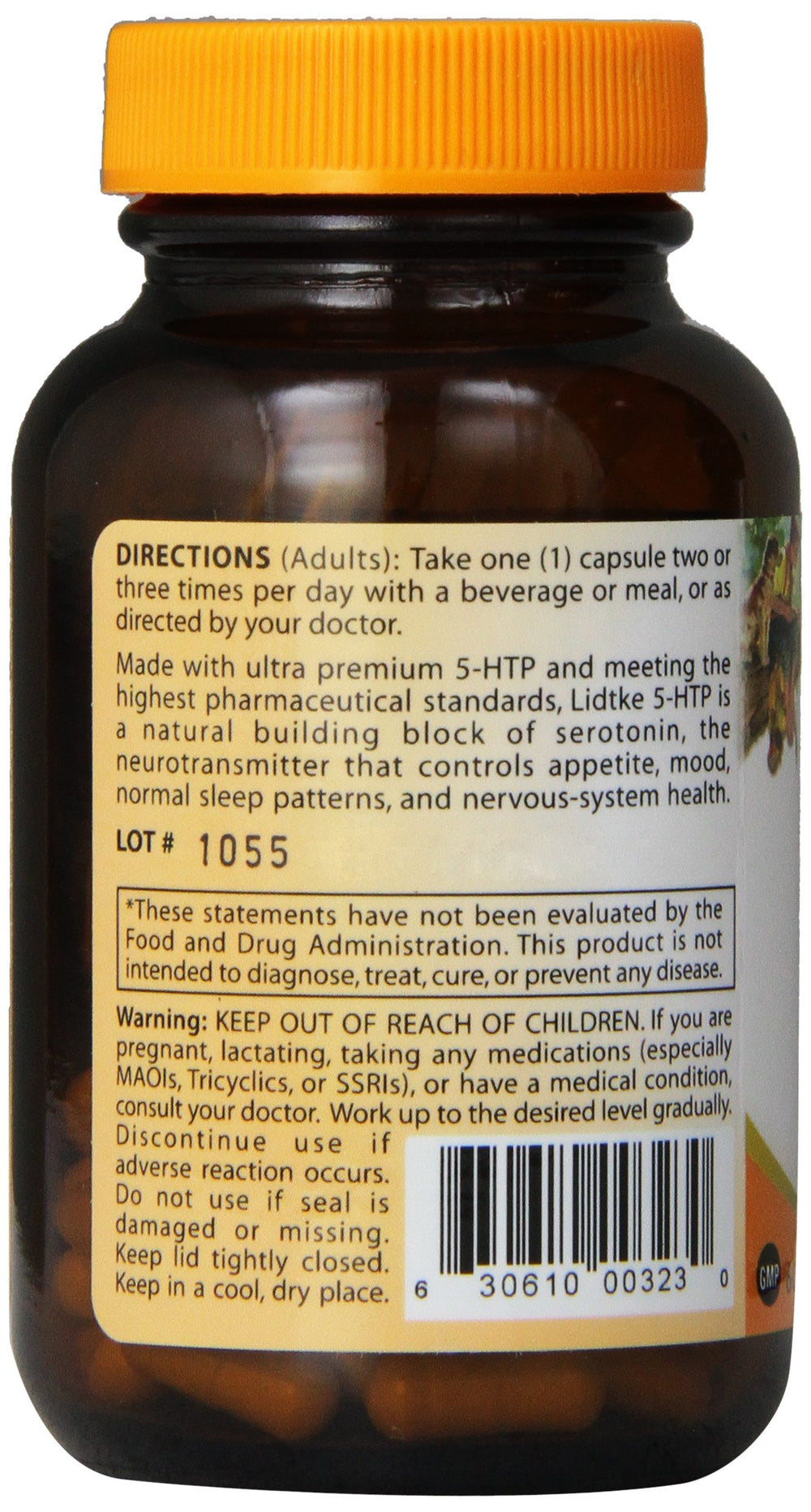 Lidtke Technologies 5-HTP capsules side view