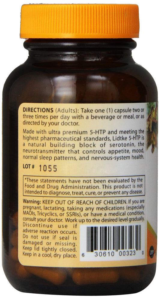 Lidtke Technologies 5-HTP capsules side view