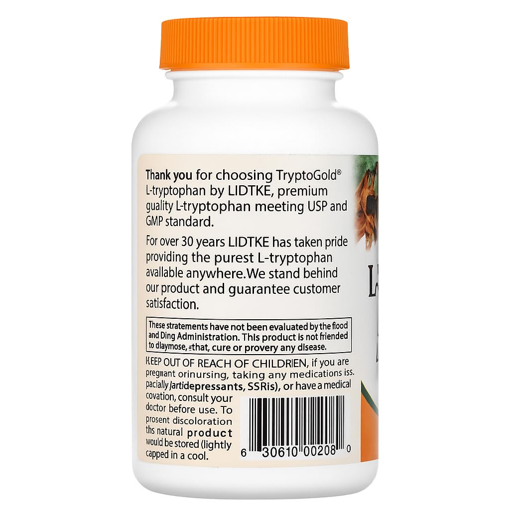 Lidtke Technologies L-Tryptophan Capsules packaging 120-count