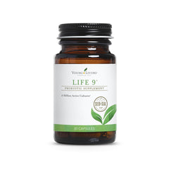 Young Living Life 9 Probiotic bottle and label