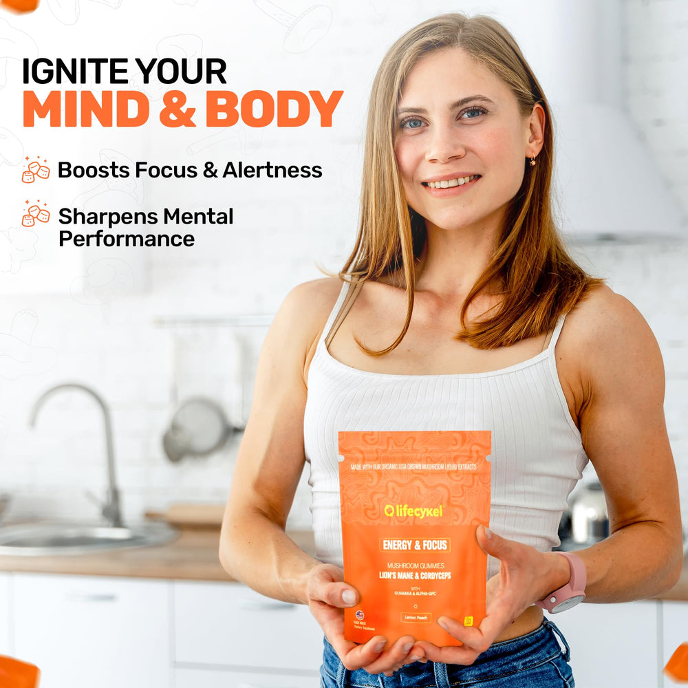 Organic Lion's Mane and Cordyceps for mental clarity