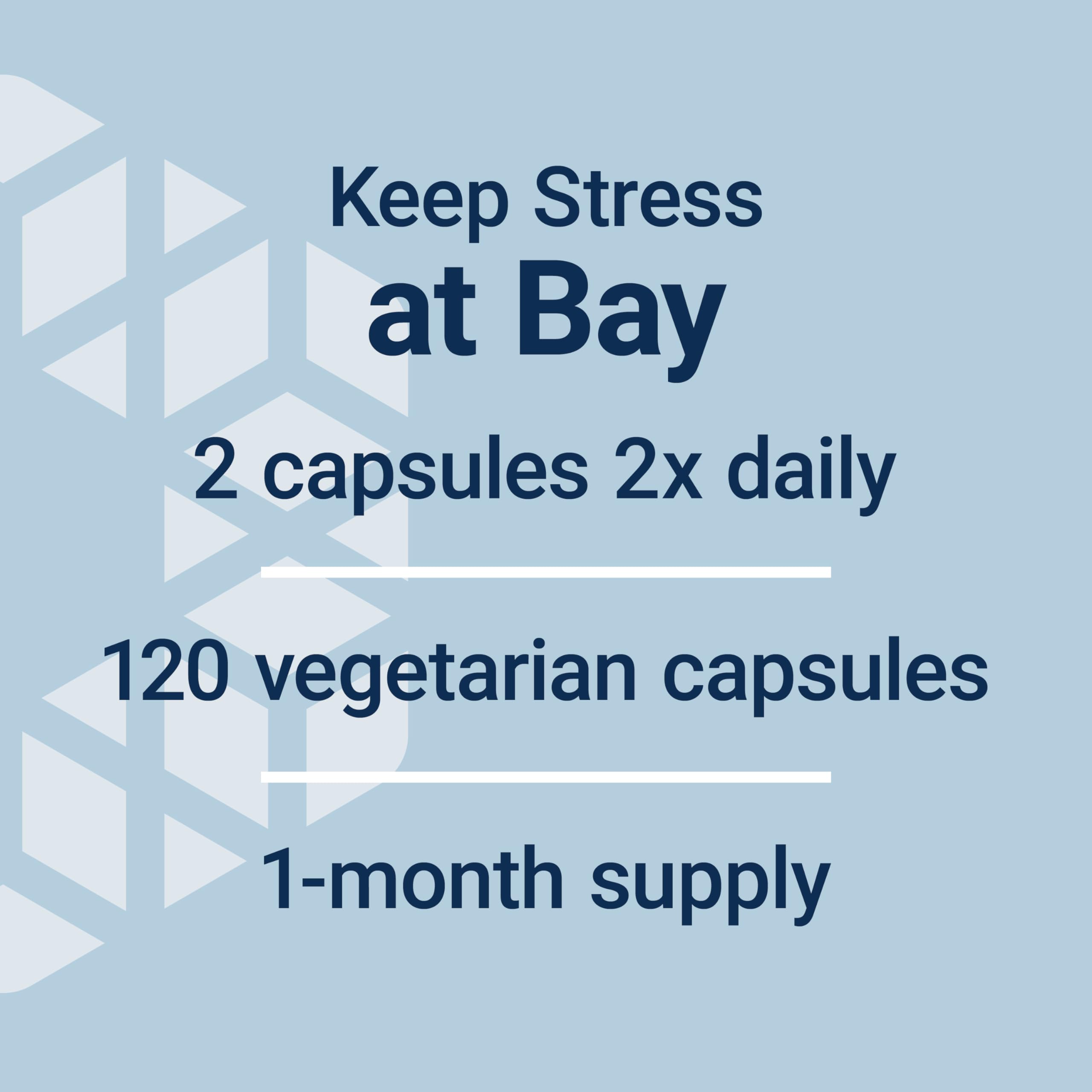 One-month supply: 120 vegetarian capsules in bottle