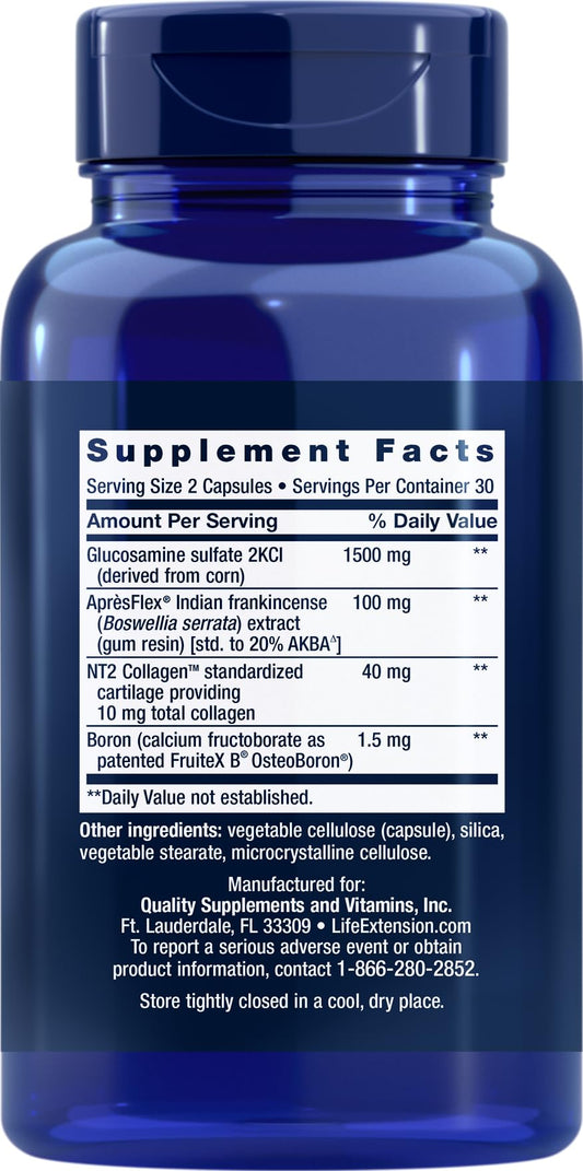 Life Extension ArthroMax Advanced NT2 Collagen & ApresFlex 60 capsules Pack of 3 - image 2
