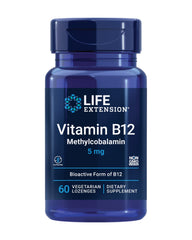 Bottle of Life Extension Vitamin B12 Methylcobalamin with label