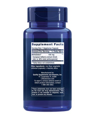 MirtoSelect bilberry extract label close-up showing 36% anthocyanins