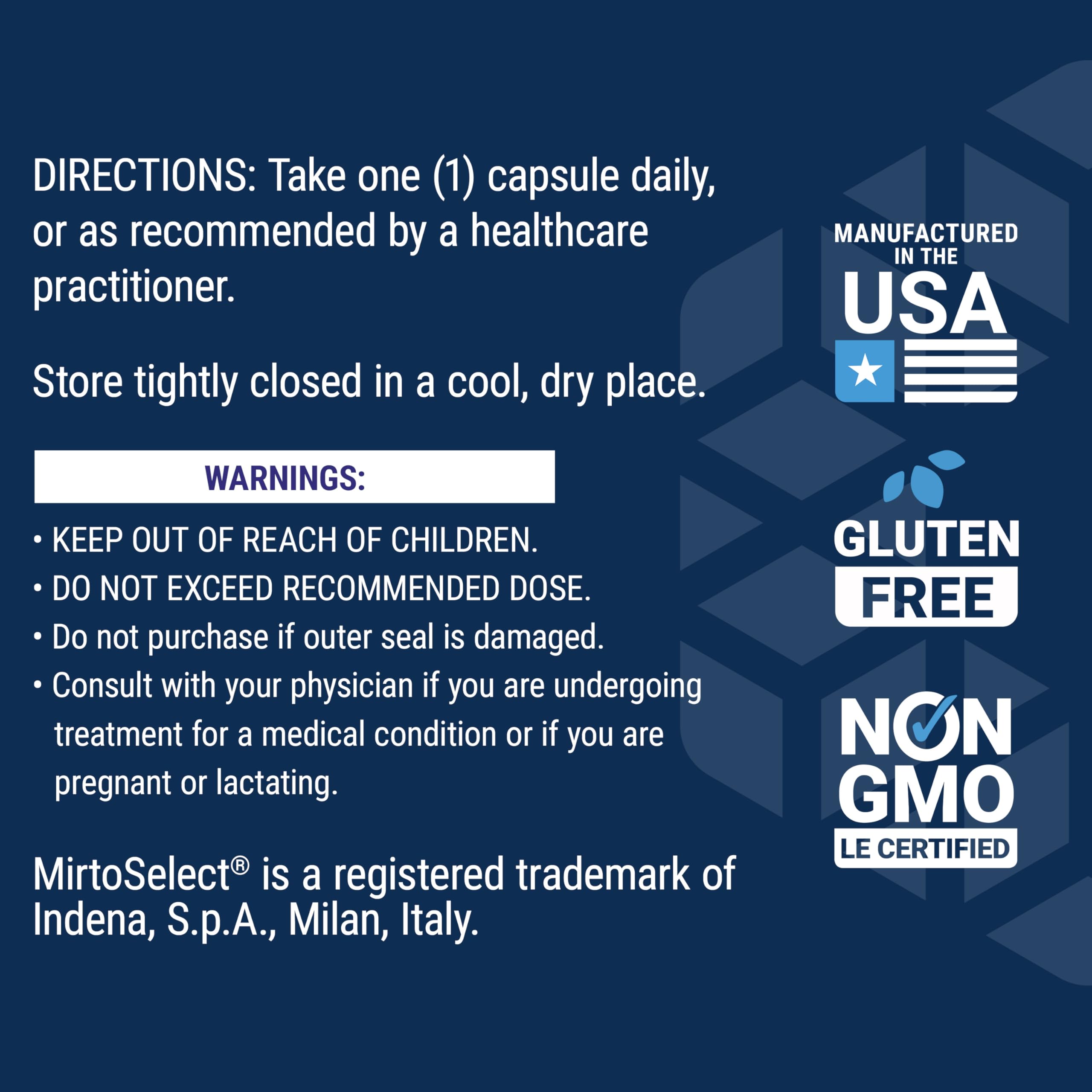Gluten-free and non-GMO certification icons
