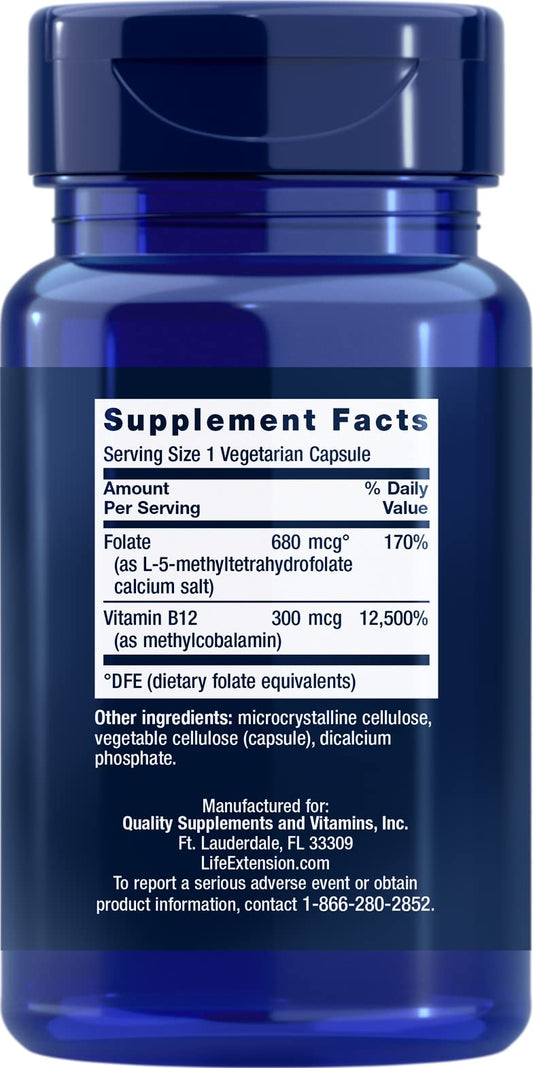 Active folate (5-MTHF) and methylcobalamin B12 ingredients