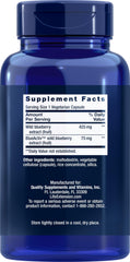 Two bottles of Life Extension Blueberry Extract 60 Vegetarian Capsules