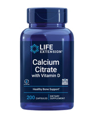 Life Extension Calcium Citrate with Vitamin D bottle – front view
