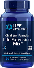 Front view of Life Extension Children's Formula Mix Berry Chewables bottle