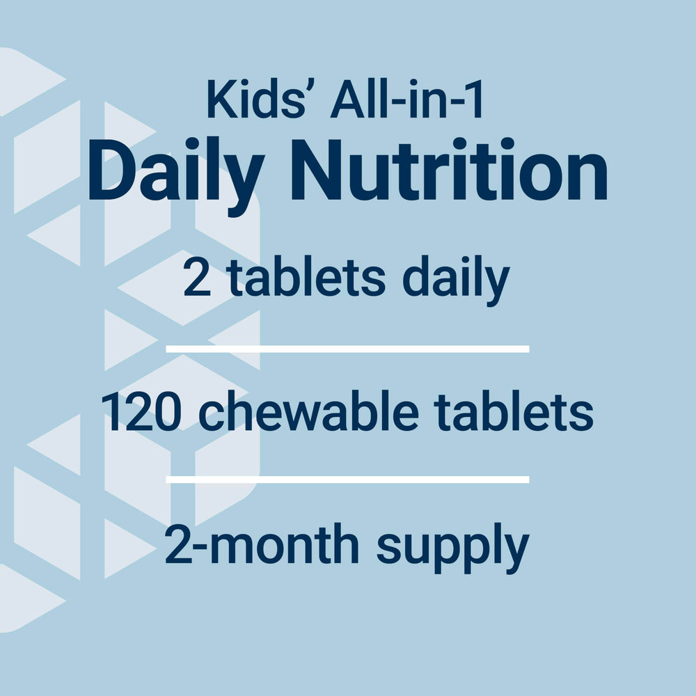 Nutrition facts and vitamin list on the label