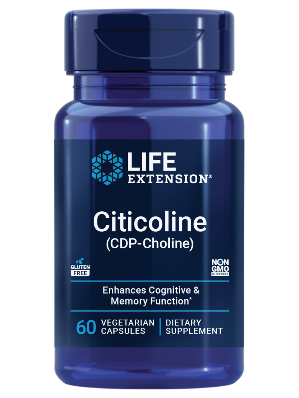 Life Extension Citicoline bottle with label