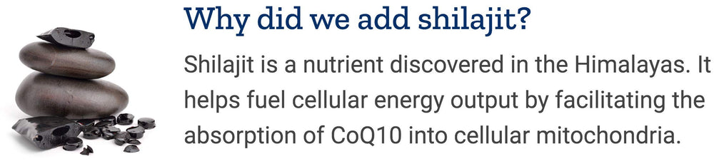 Mitochondrial energy concept with CoQ10 packaging
