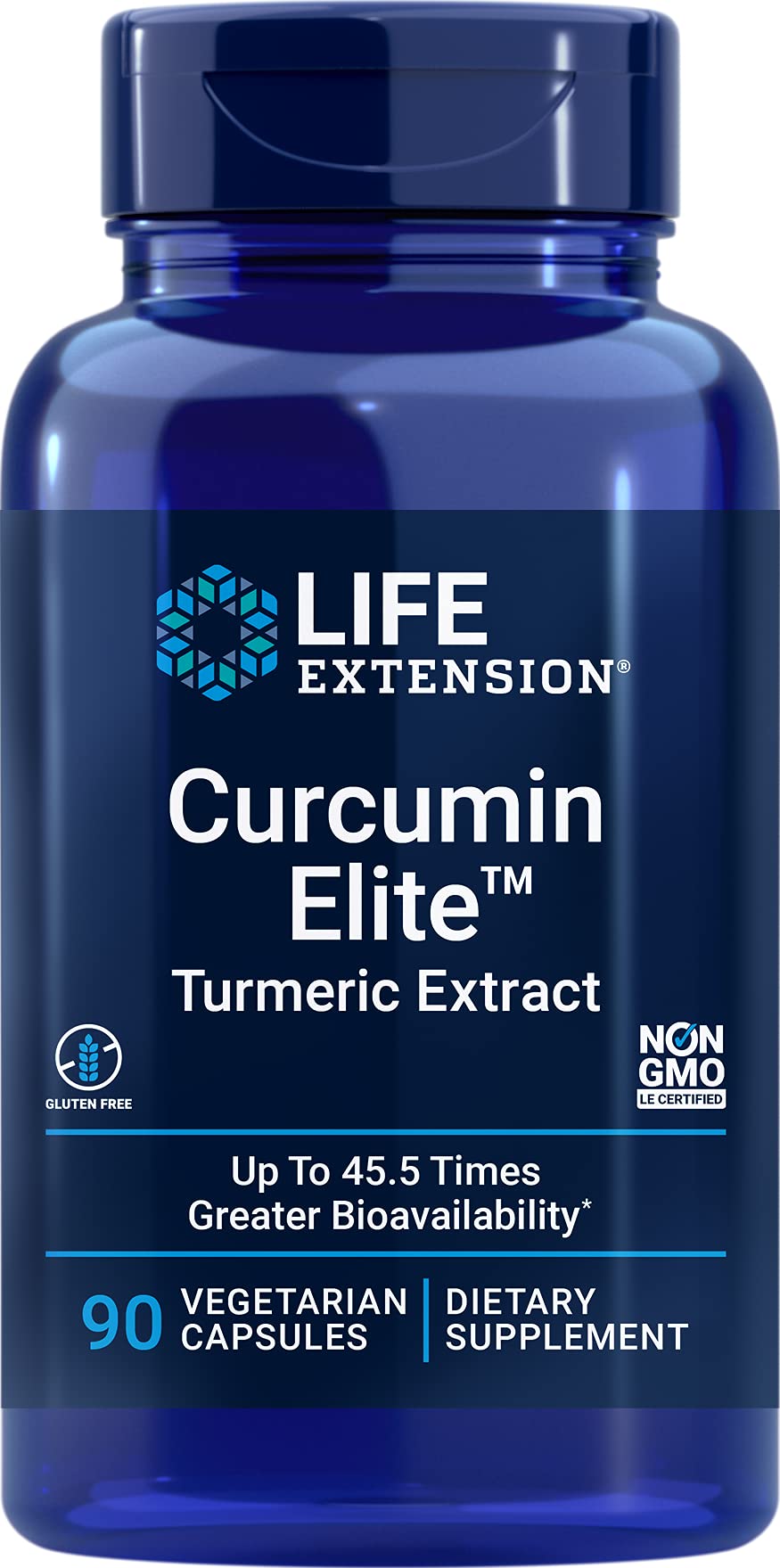 Life Extension Curcumin Elite Turmeric Extract 90 vegetarian capsules