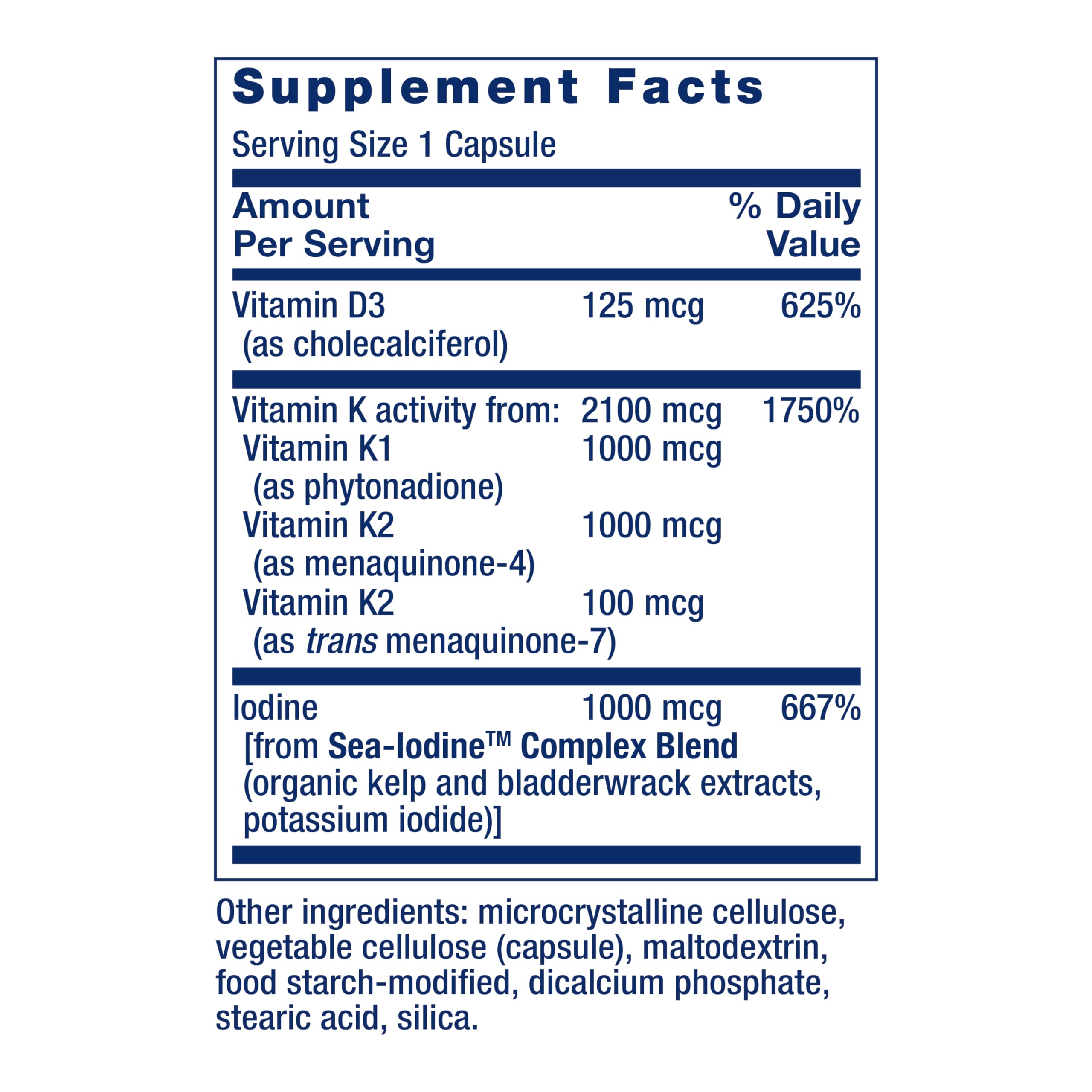 Label highlighting Non-GMO and Gluten Free on Life Extension bottle