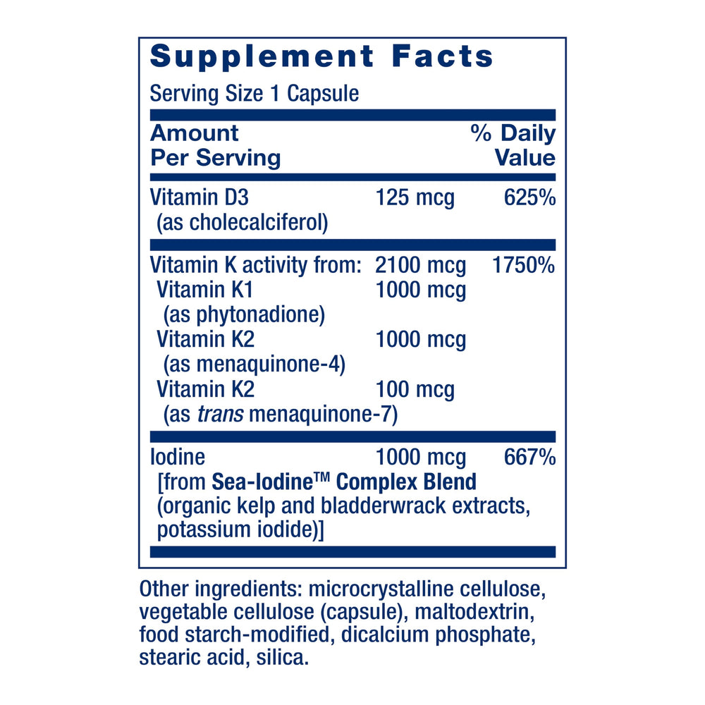 Label highlighting Non-GMO and Gluten Free on Life Extension bottle