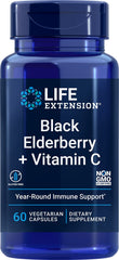 Product hero image of Life Extension Black Elderberry + Vitamin C bottle