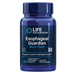 Life Extension Esophageal Guardian bottle with 60 berry-flavored chewables
