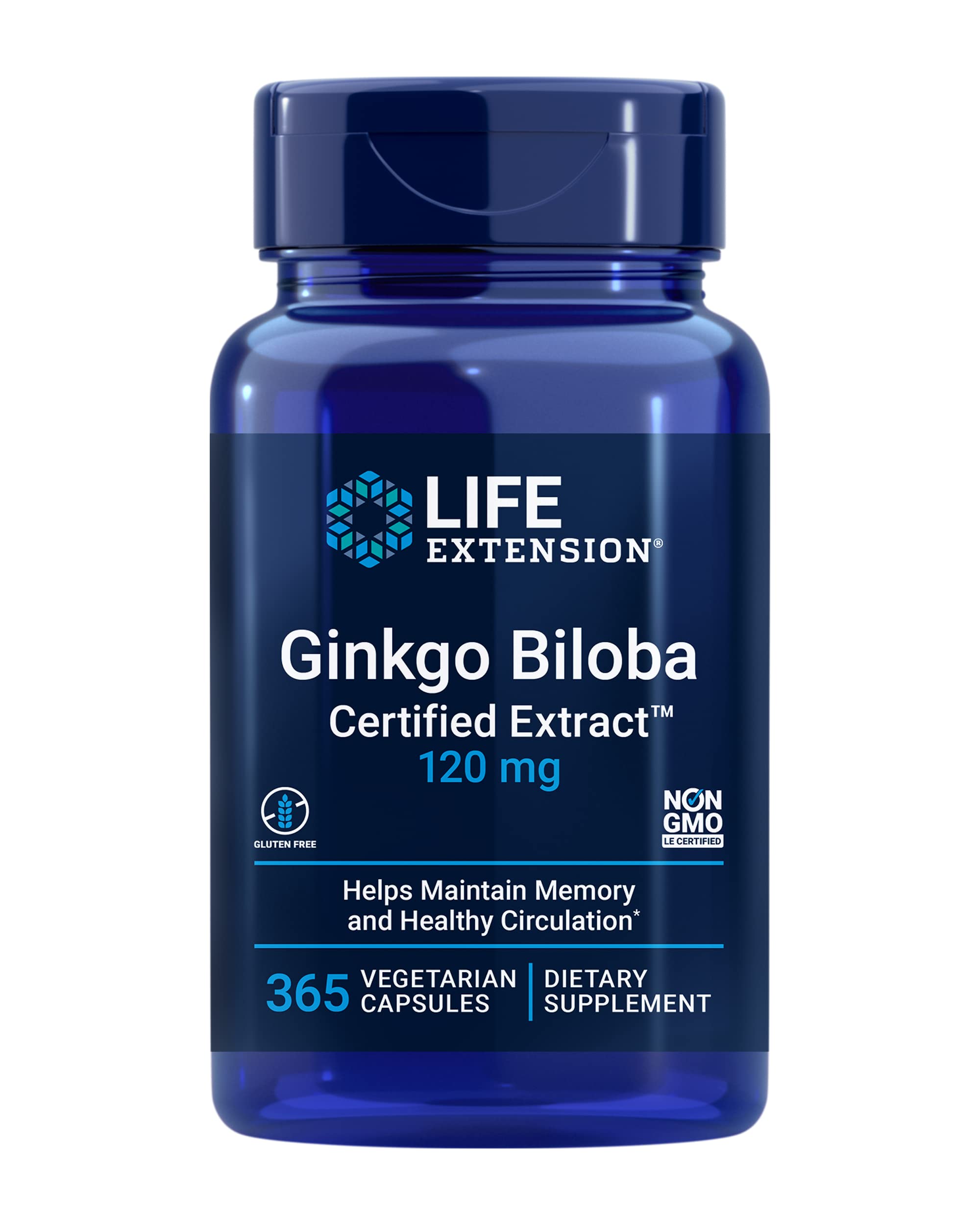 Life Extension Ginkgo Biloba Certified Extract bottle
