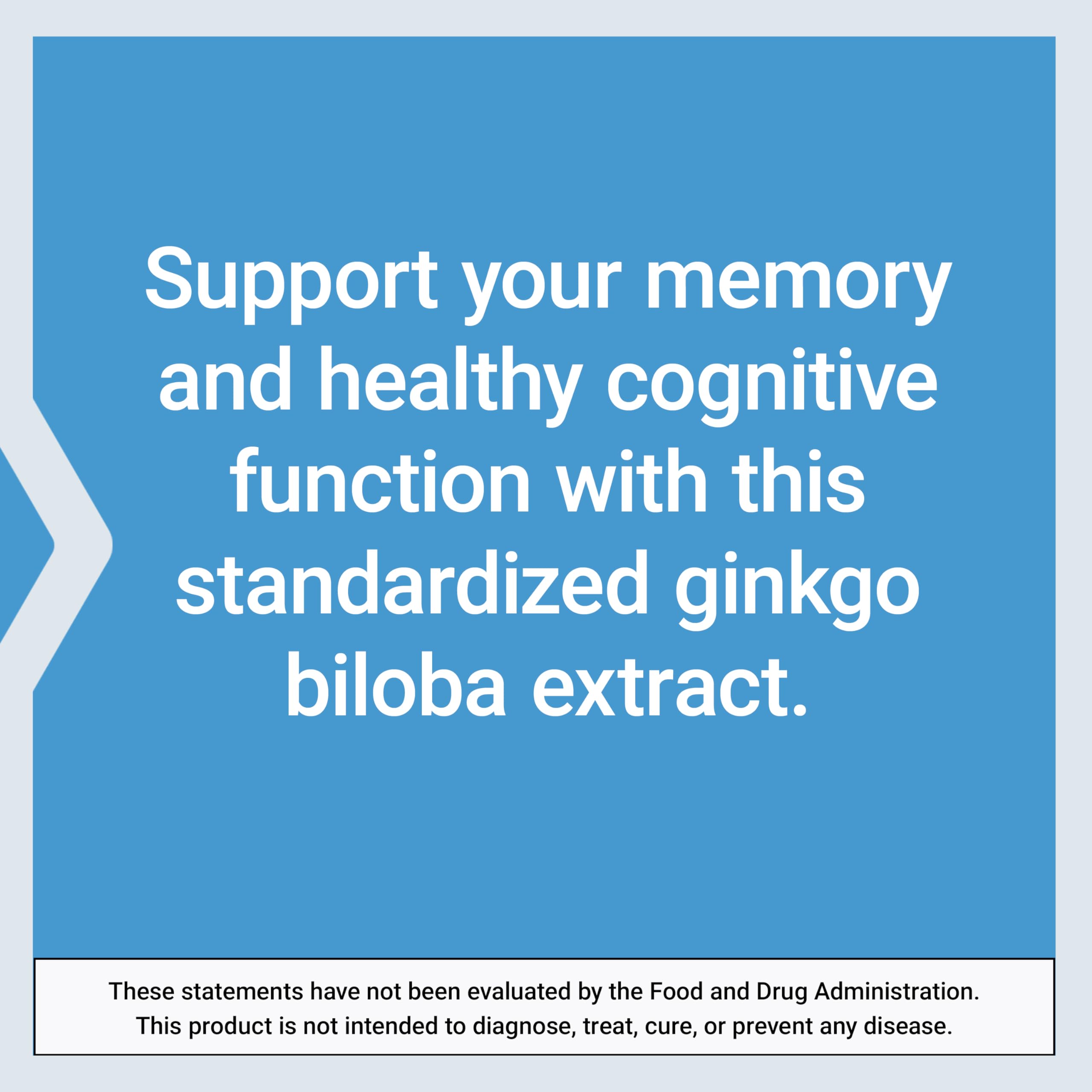 Life Extension Ginkgo Biloba certified extract 120mg on label communicates potency and consistency.