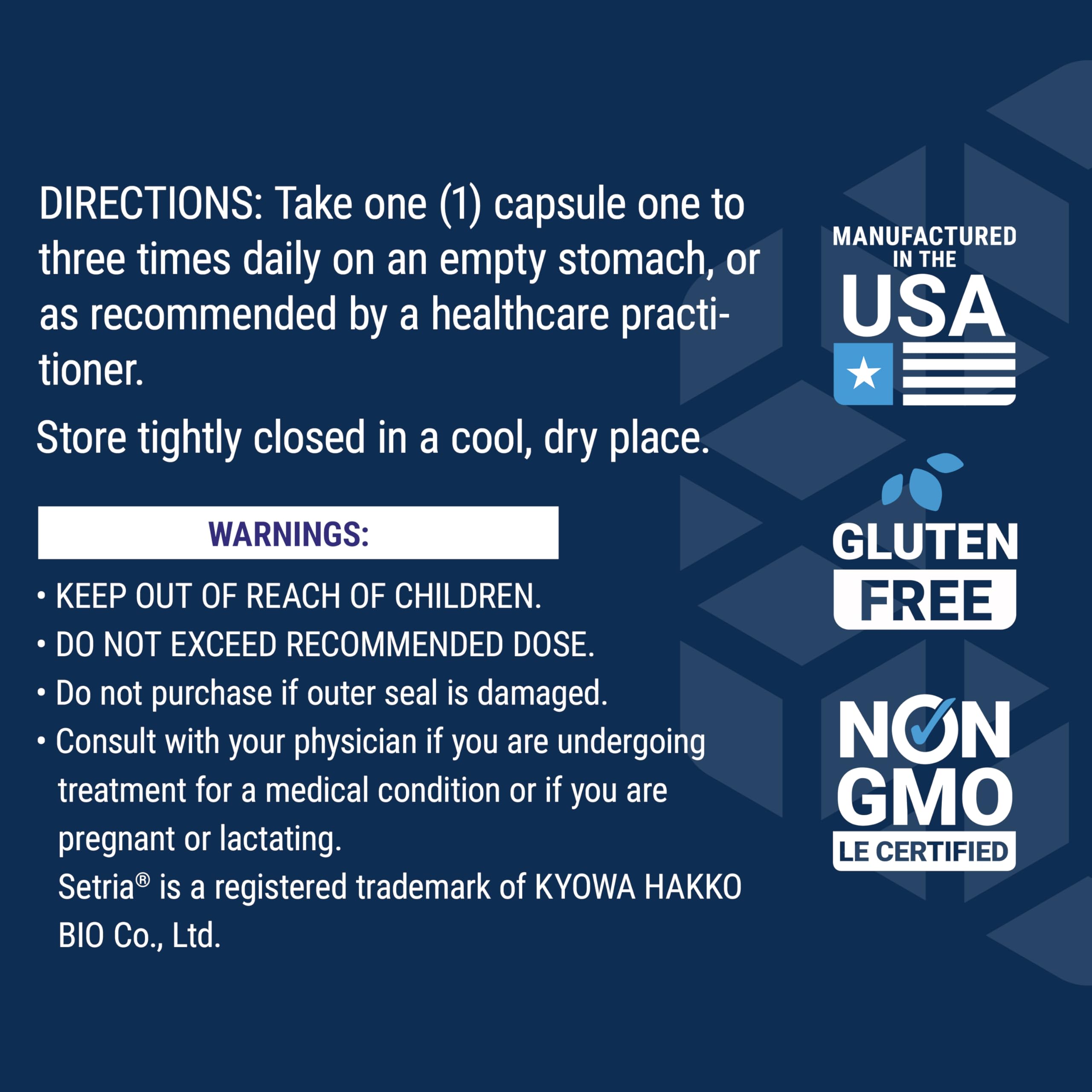 100 gluten-free capsules in bottle