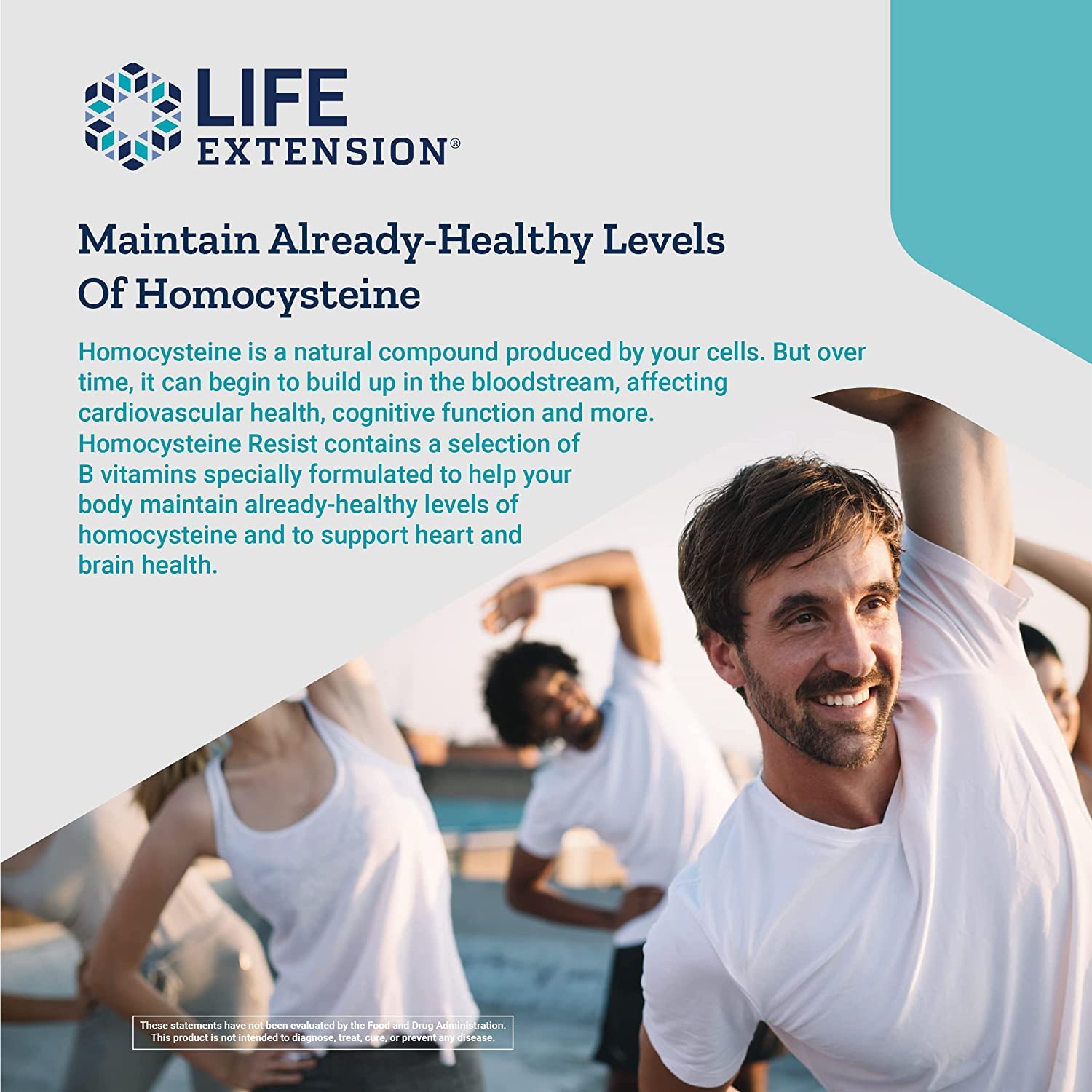 Non-GMO and gluten-free labeling for Life Extension Homocysteine Resist