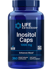 Life Extension Inositol Caps bottle with 360 vegetarian capsules