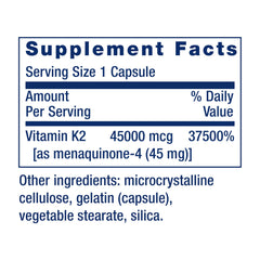 MK-4 dosage highlighted 45 mg