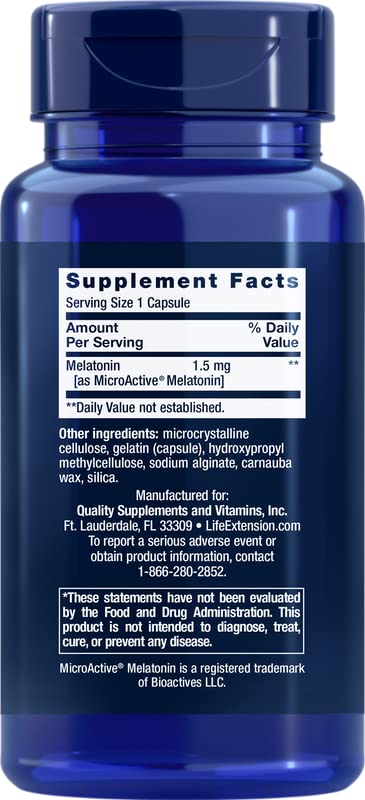 Close-up of Melatonin IR/XR label highlighting immediate and extended release