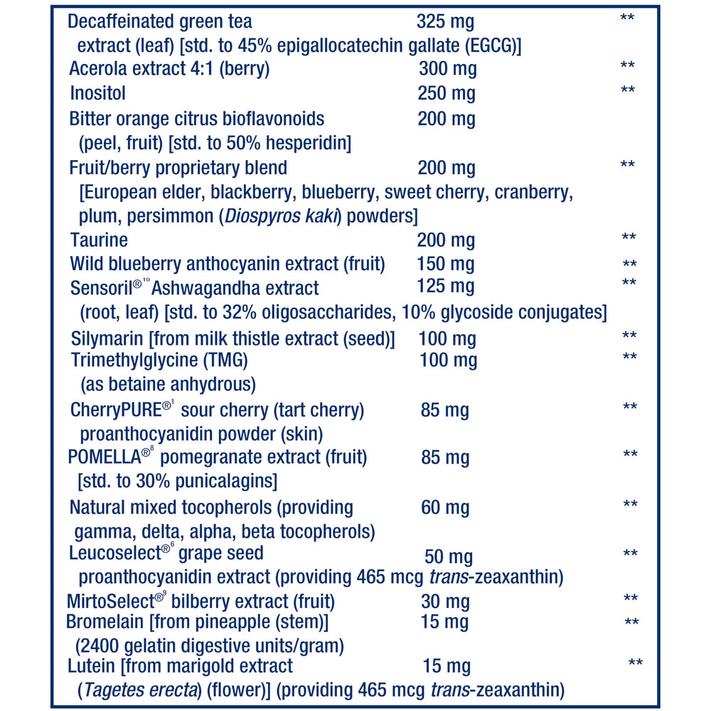 N-acetyl-L-cysteine, lutein and lycopene in Life Extension Mix
