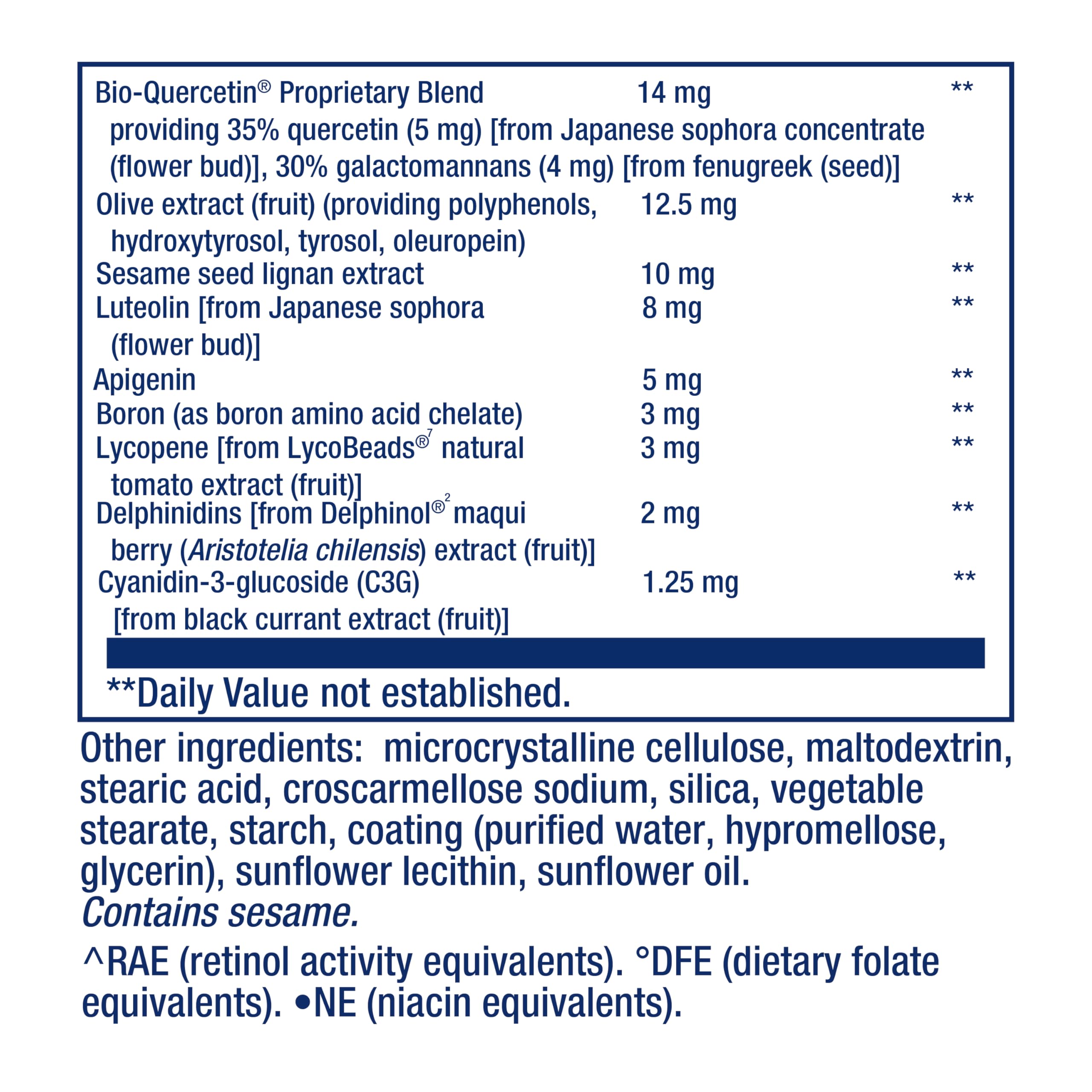 Immune and cardiovascular support nutrients in Life Extension Mix