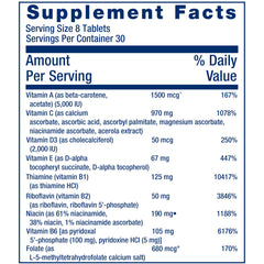 Vitamins and minerals in Life Extension Mix for whole-body health